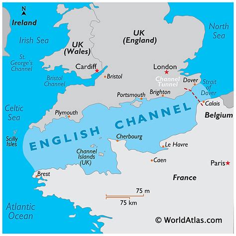 how wide is the english channel.